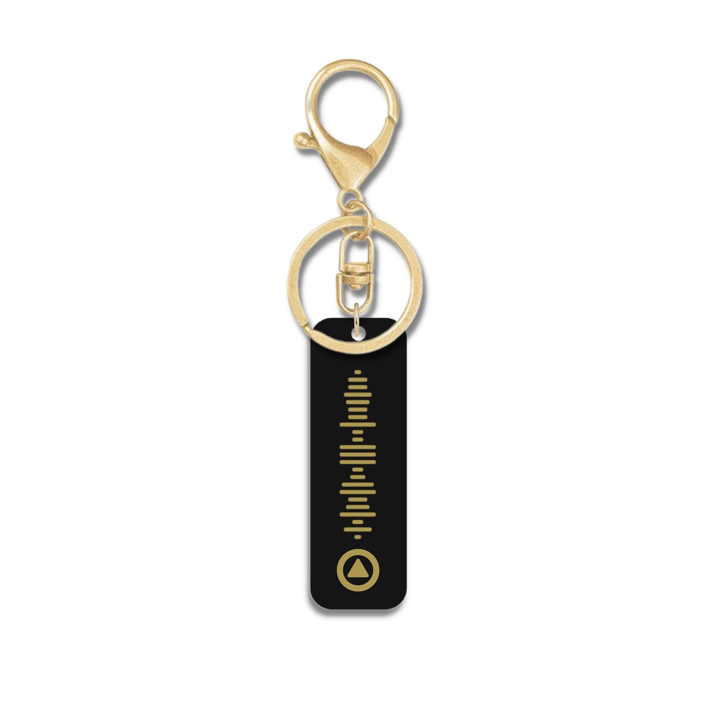 Personalised Black Music QR Code Keyring | Custom Acrylic Scannable QR Code Playlist Keychain | Scan Favourite Song or playlist