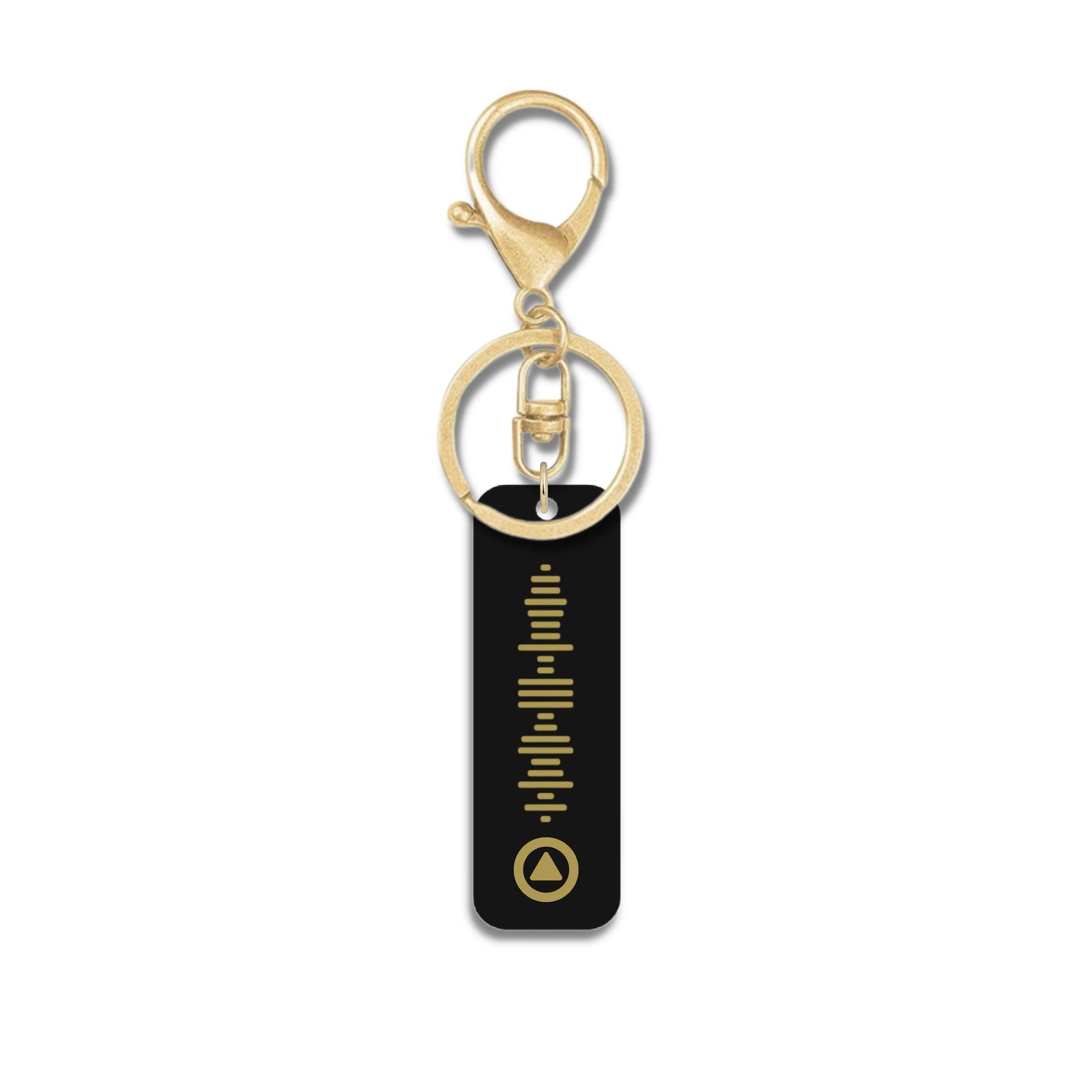 Personalised Black Music QR Code Keyring | Custom Acrylic Scannable QR Code Playlist Keychain | Scan Favourite Song or playlist