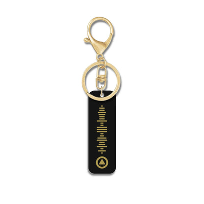 Personalised Black Music QR Code Keyring | Custom Acrylic Scannable QR Code Playlist Keychain | Scan Favourite Song or playlist