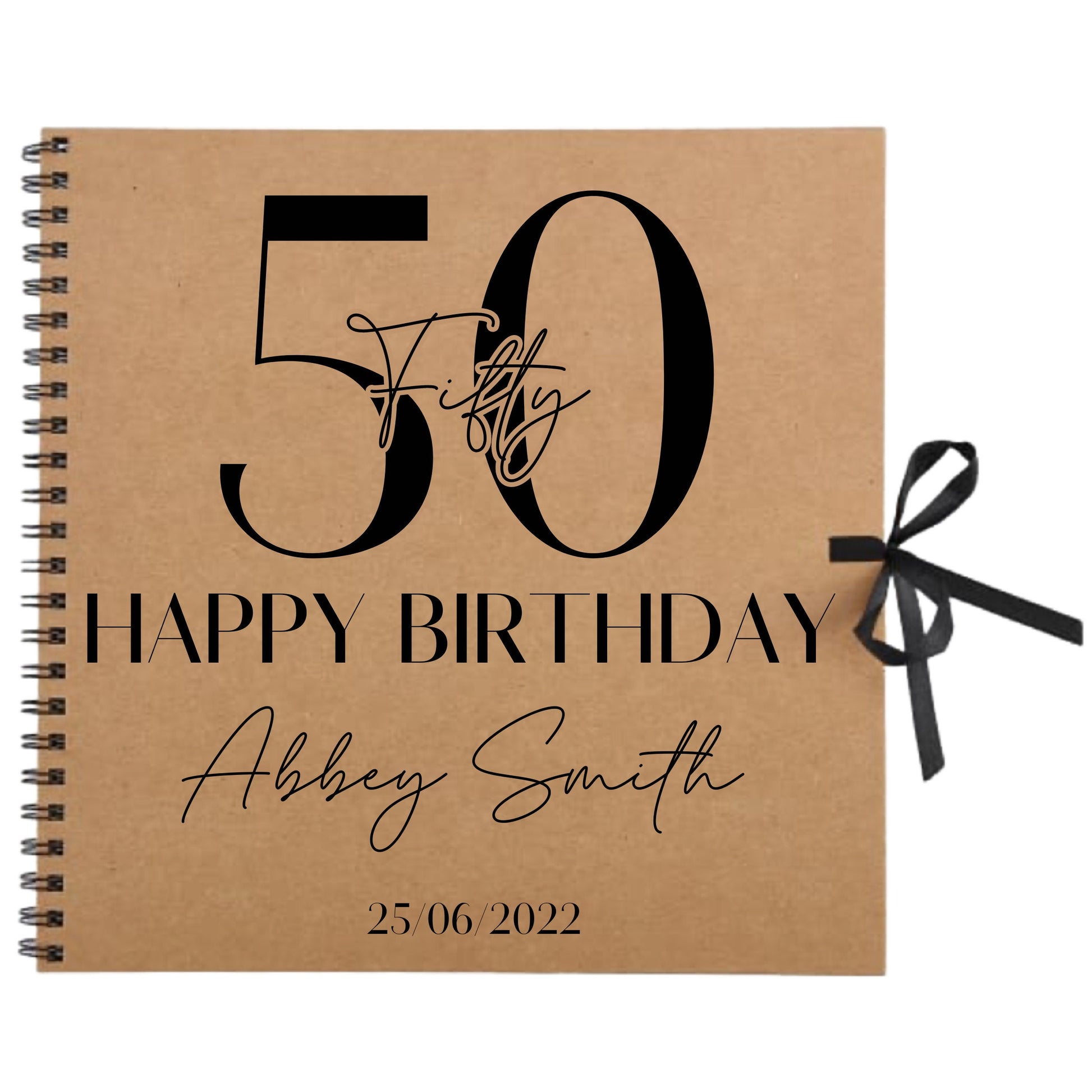 Personalised Birthday Scrapbook | Milestone Guestbook | 18th 21st 30th Birthday Memory Album | Custom Birthday Journal | 30.5 x 30.5cm