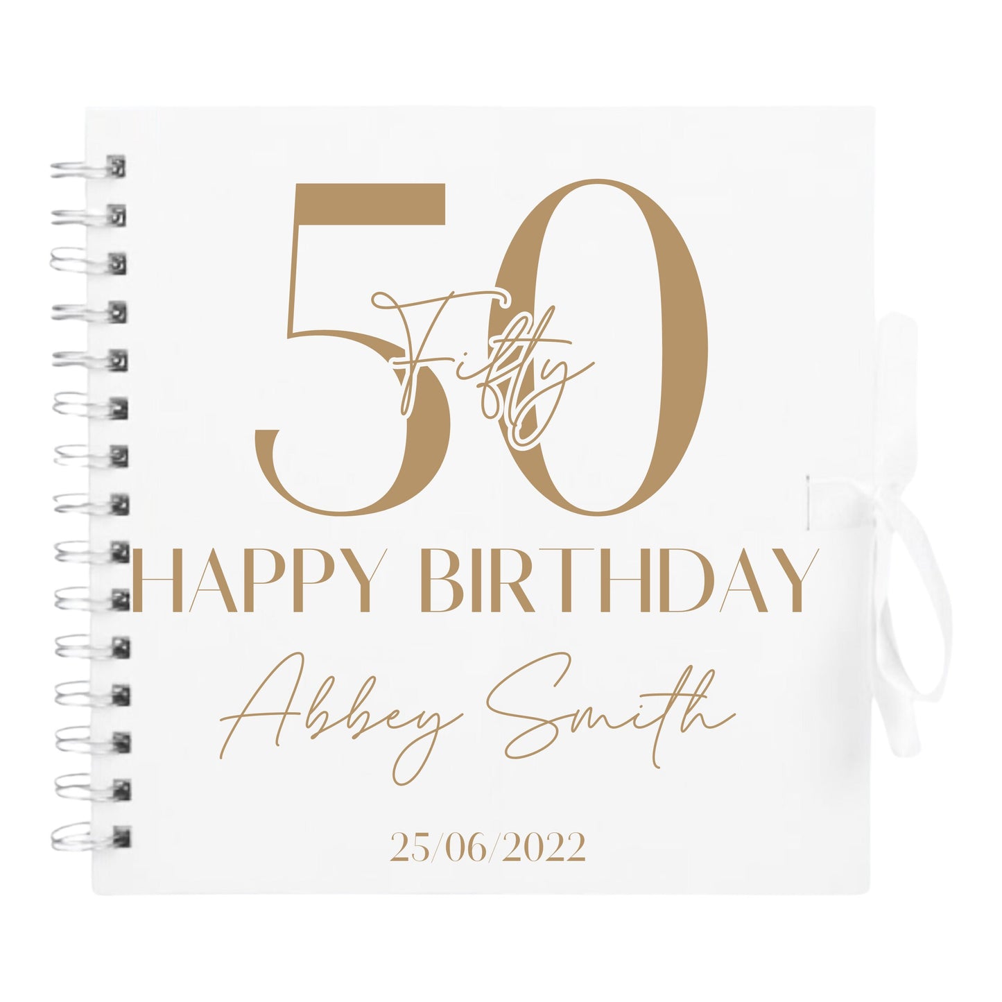 Personalised Birthday Scrapbook | Milestone Guestbook | 18th 21st 30th Birthday Memory Album | Custom Birthday Journal | 20.3 x 20.3cm