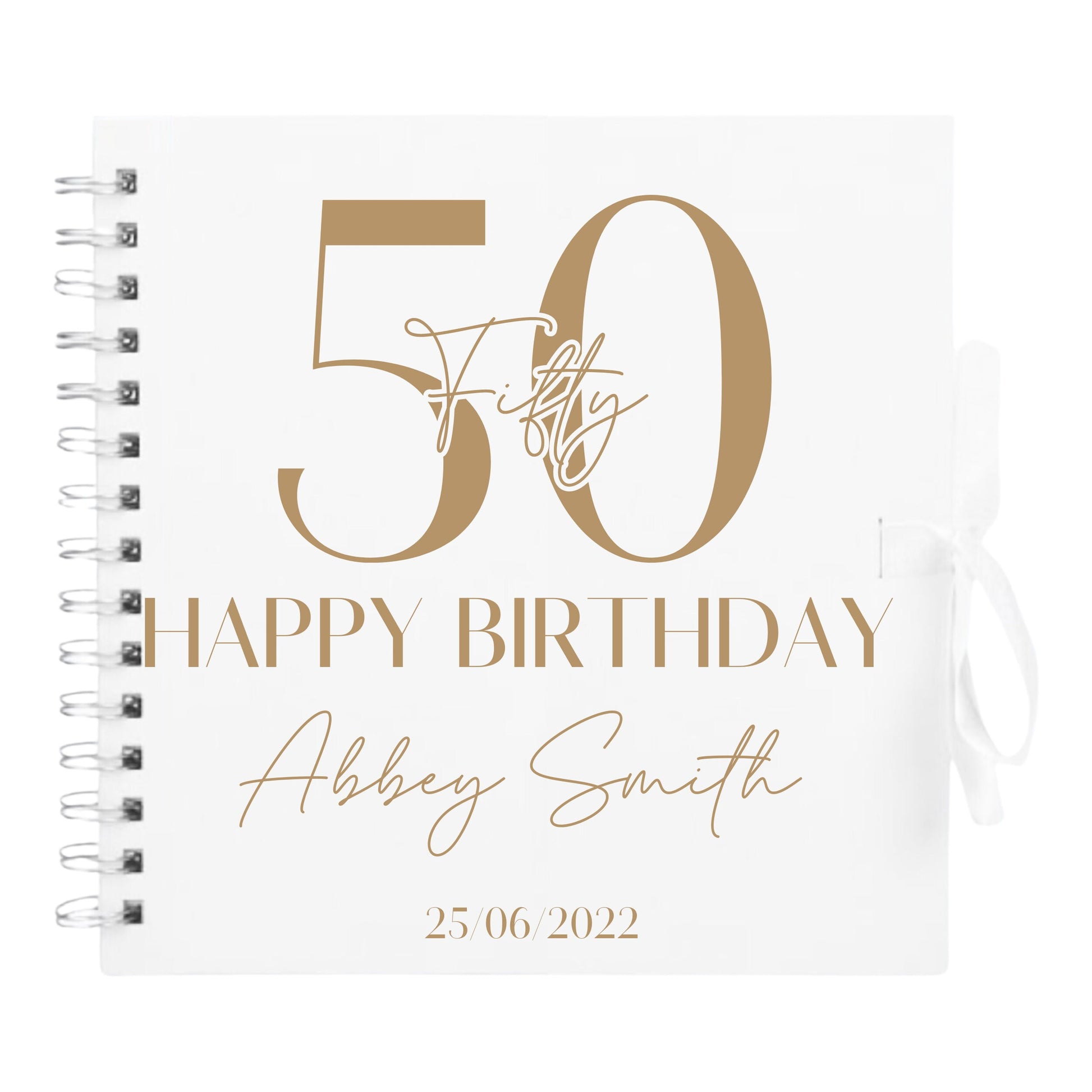 Personalised Birthday Scrapbook | Milestone Guestbook | 18th 21st 30th Birthday Memory Album | Custom Birthday Journal | 20.3 x 20.3cm