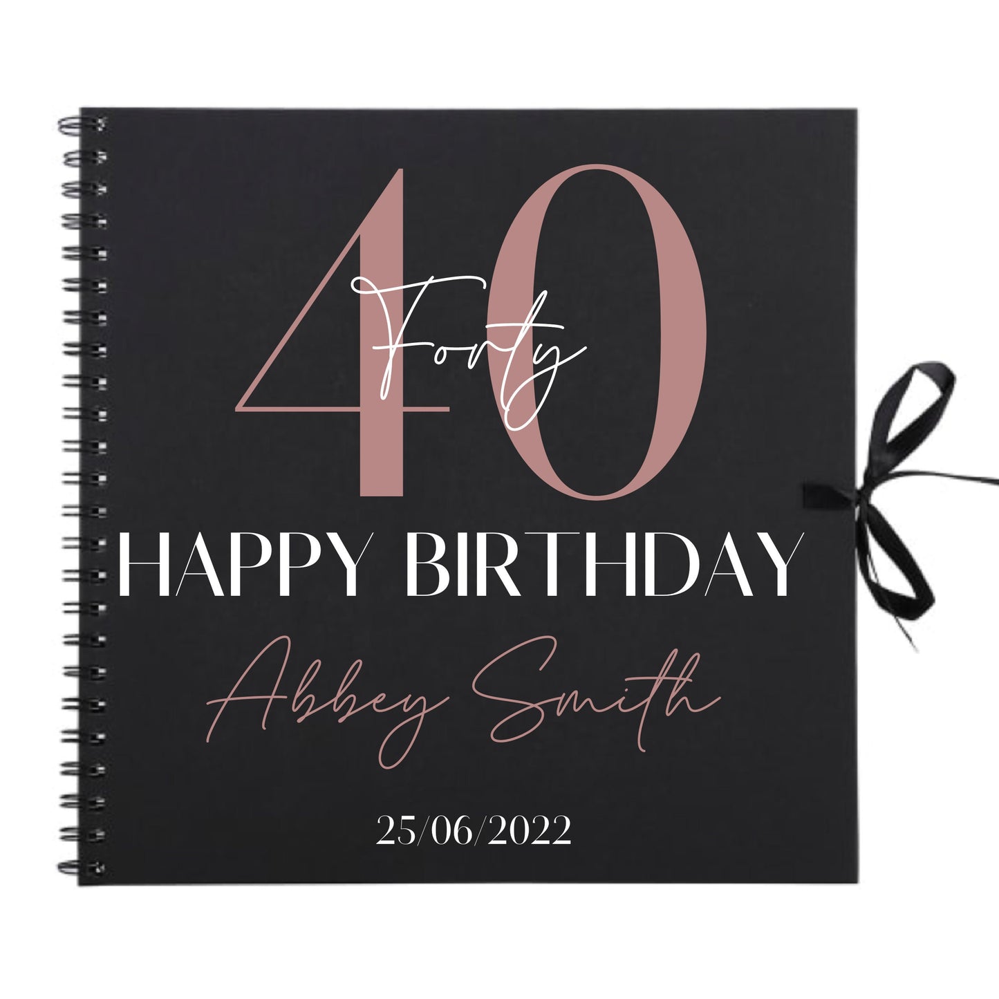 Personalised Birthday Scrapbook | Milestone Guestbook | 18th 21st 30th Birthday Memory Album | Custom Birthday Journal | 30.5 x 30.5cm