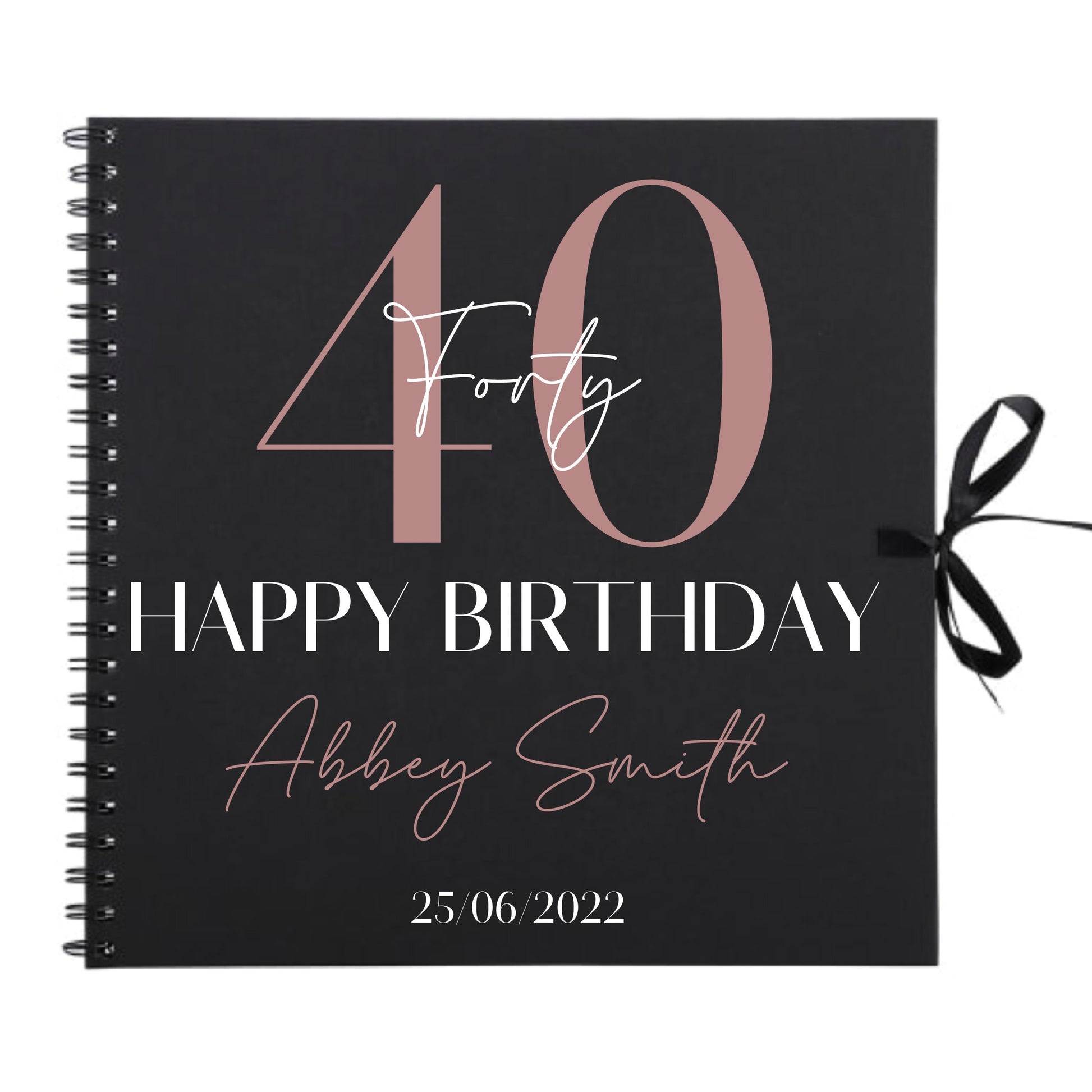 Personalised Birthday Scrapbook | Milestone Guestbook | 18th 21st 30th Birthday Memory Album | Custom Birthday Journal | 30.5 x 30.5cm