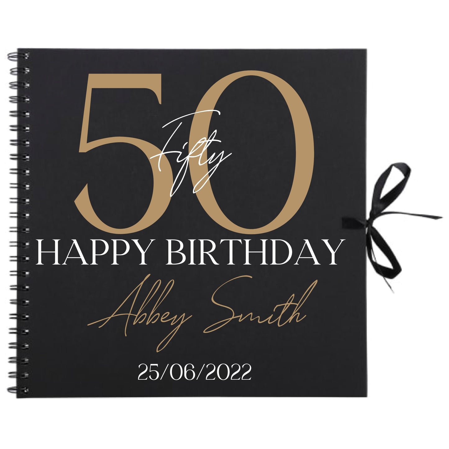 Personalised Birthday Scrapbook | Milestone Guestbook | 18th 21st 30th Birthday Memory Album | Custom Birthday Journal | 30.5 x 30.5cm