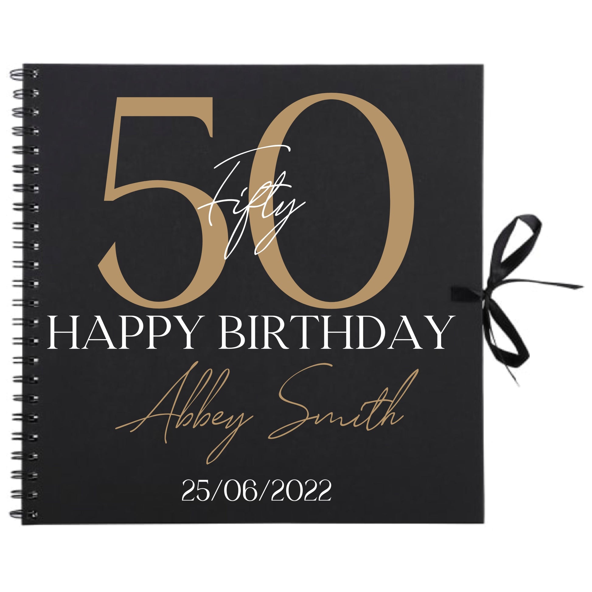 Personalised Birthday Scrapbook | Milestone Guestbook | 18th 21st 30th Birthday Memory Album | Custom Birthday Journal | 30.5 x 30.5cm