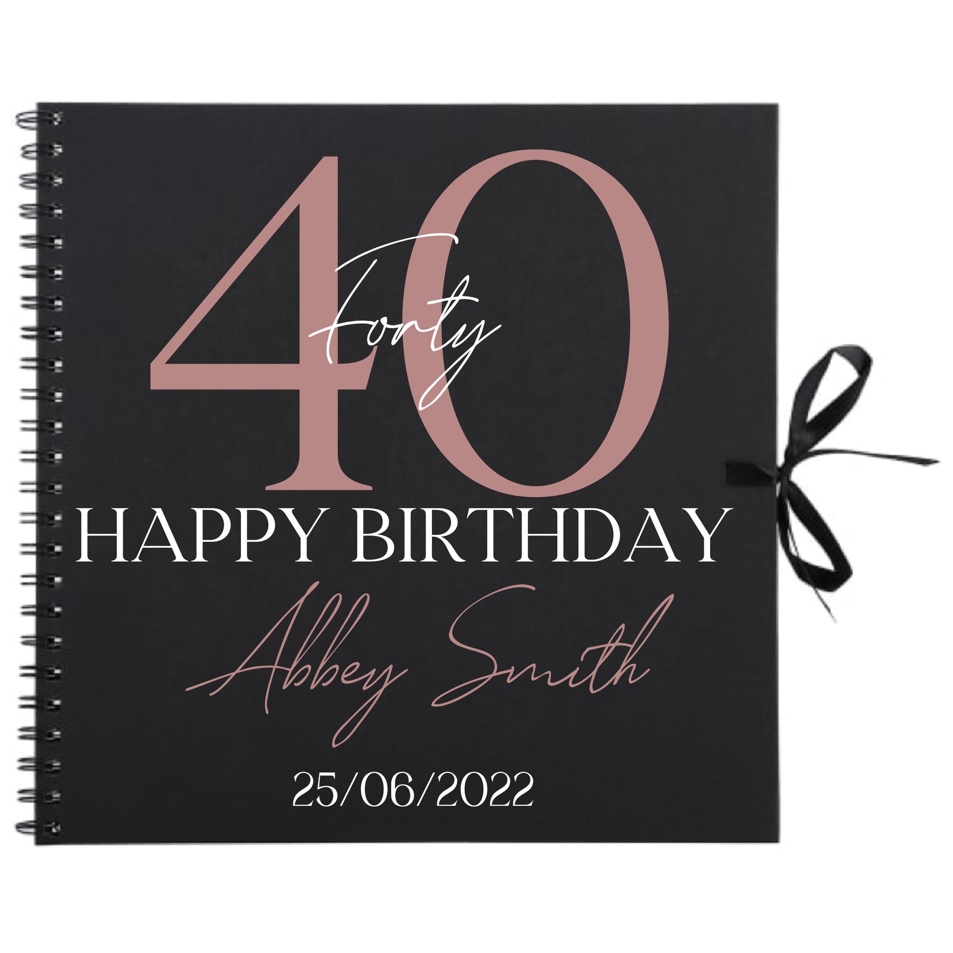 Personalised Birthday Scrapbook | Milestone Guestbook | 18th 21st 30th Birthday Memory Album | Custom Birthday Journal | 30.5 x 30.5cm