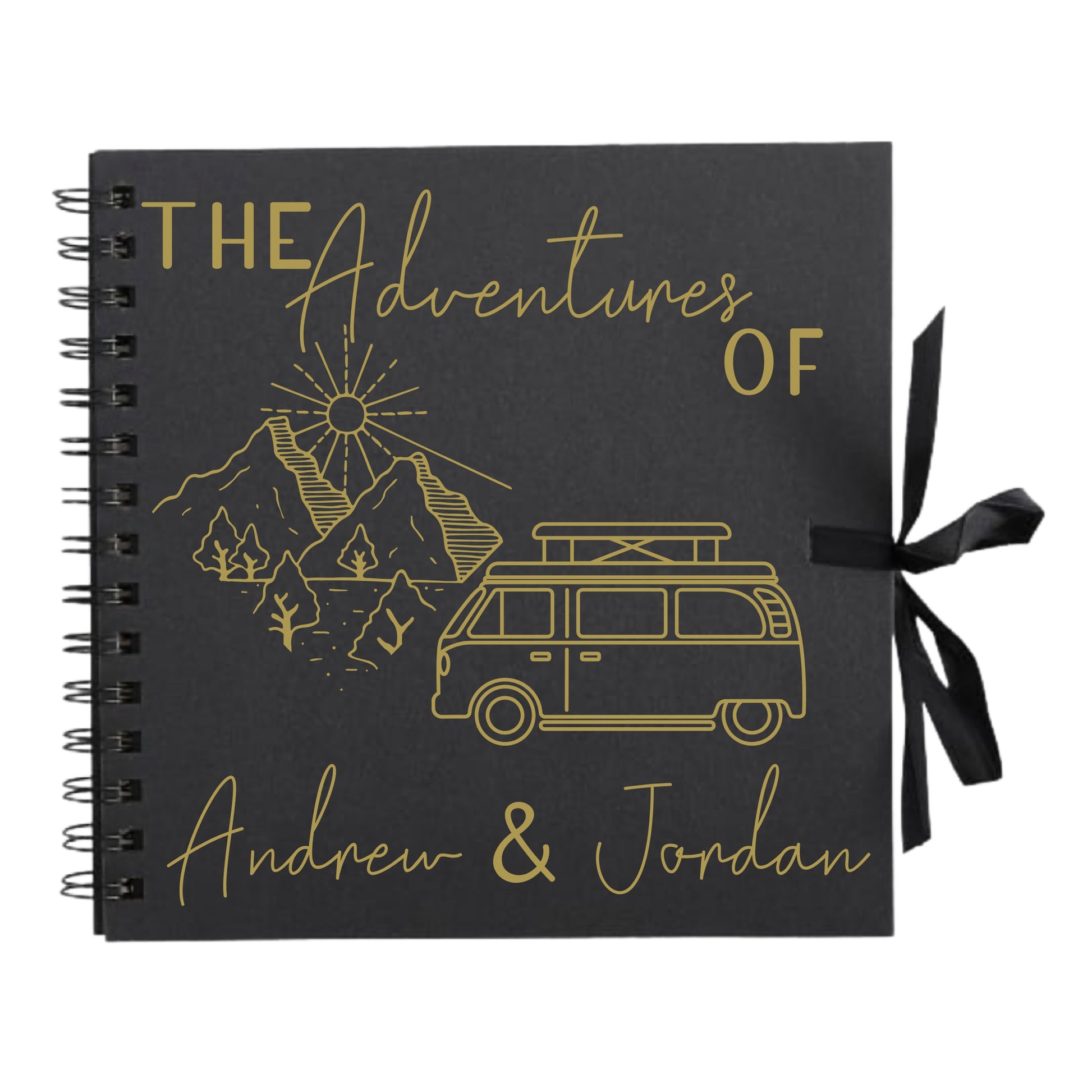 Personalised Travel Scrapbook | Custom Campervan Adventure Photo Album | Couples Memory Book Gift | 20.3 x 20.3cm | 8 x 8 Inch