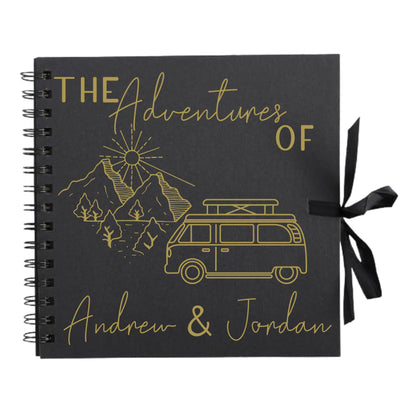 Personalised Travel Scrapbook | Custom Campervan Adventure Photo Album | Couples Memory Book Gift | 20.3 x 20.3cm | 8 x 8 Inch