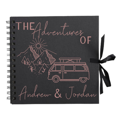 Personalised Travel Scrapbook | Custom Campervan Adventure Photo Album | Couples Memory Book Gift | 20.3 x 20.3cm | 8 x 8 Inch