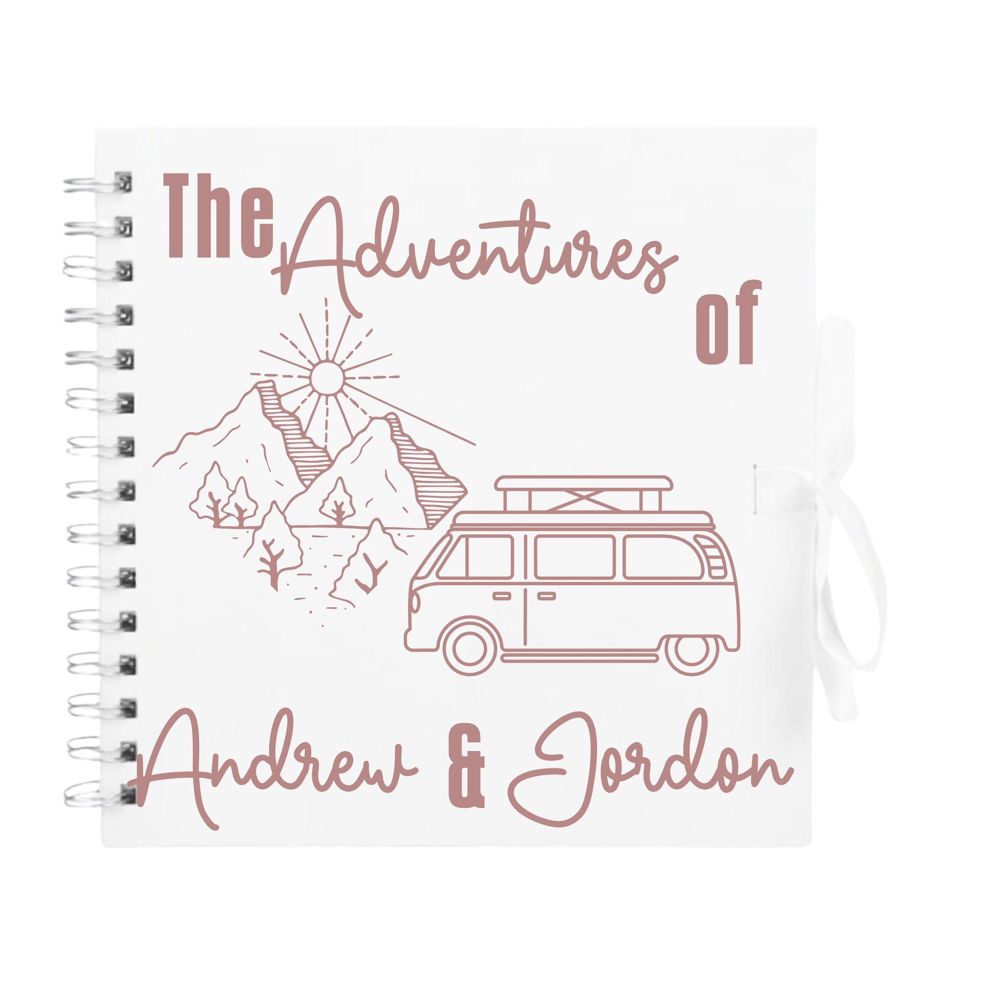 Personalised Travel Scrapbook | Custom Campervan Adventure Photo Album | Couples Memory Book Gift | 20.3 x 20.3cm | 8 x 8 Inch