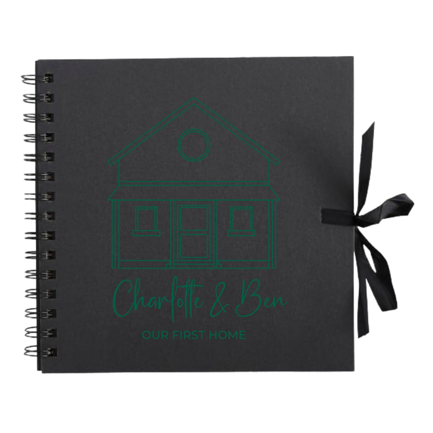 Personalised New Home Scrapbook | Custom House Renovation Journal | First Home Memory Keepsake Book | 20.3 x 20.3cm | 8 x 8 Inch