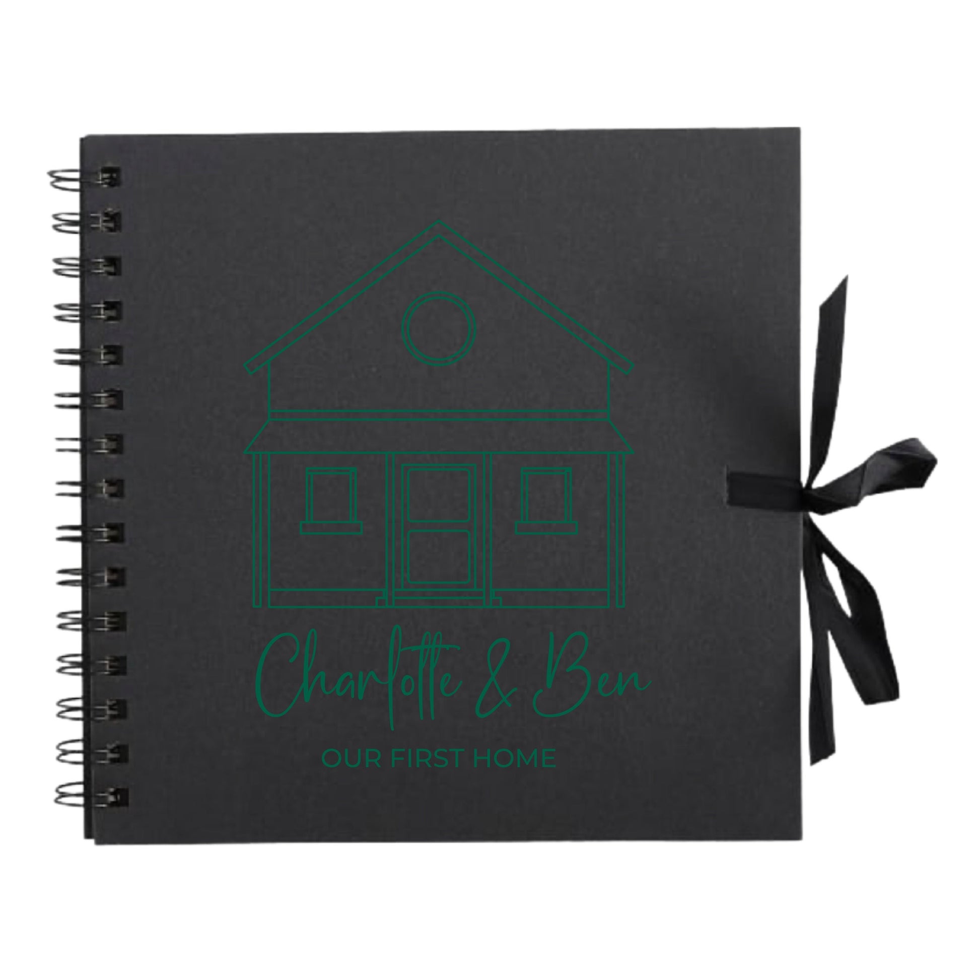 Personalised New Home Scrapbook | Custom House Renovation Journal | First Home Memory Keepsake Book | 20.3 x 20.3cm | 8 x 8 Inch