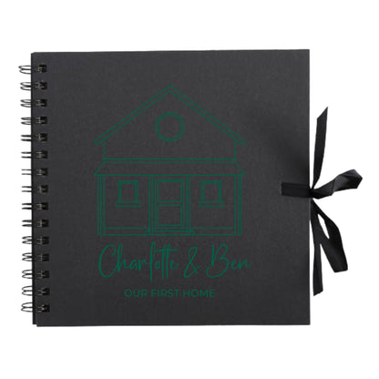 Personalised New Home Scrapbook | Custom House Renovation Journal | First Home Memory Keepsake Book | 20.3 x 20.3cm | 8 x 8 Inch