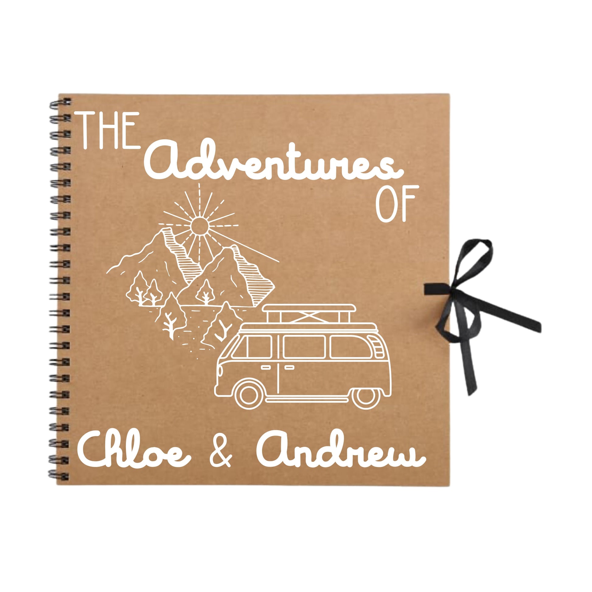 Personalised Travel Scrapbook | Custom Campervan Adventure Photo Album | Couples Memory Book Gift | 30.5 x 30.5cm | 12 x 12 Inch|