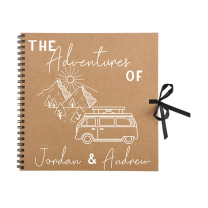Personalised Travel Scrapbook | Custom Campervan Adventure Photo Album | Couples Memory Book Gift | 30.5 x 30.5cm | 12 x 12 Inch|