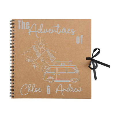Personalised Travel Scrapbook | Custom Campervan Adventure Photo Album | Couples Memory Book Gift | 30.5 x 30.5cm | 12 x 12 Inch|
