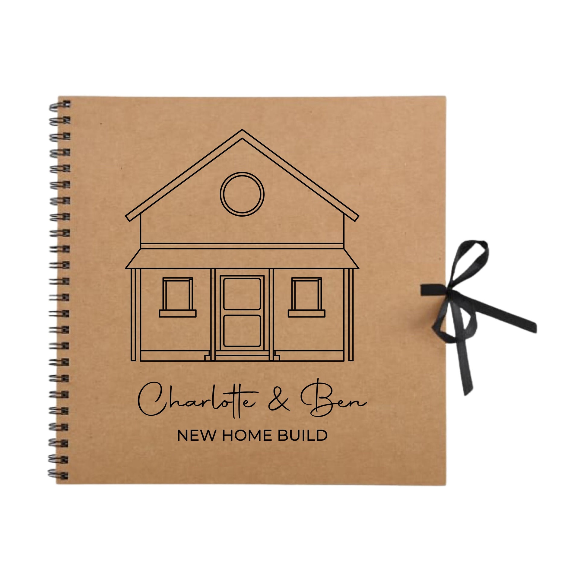 Personalised New Home Scrapbook | Custom House Renovation Journal | First Home Memory Keepsake Book | 30.5 x 30.5cm | 12 x 12 Inch