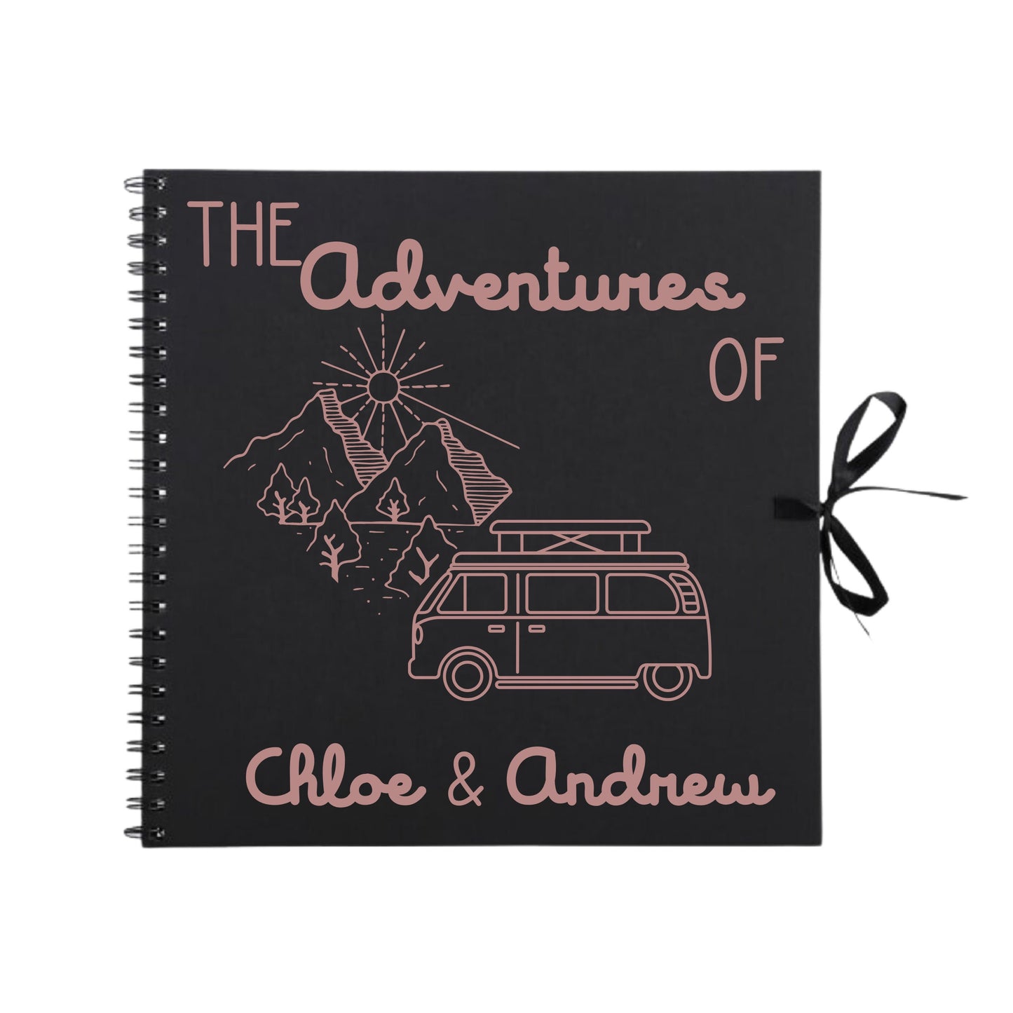 Personalised Travel Scrapbook | Custom Campervan Adventure Photo Album | Couples Memory Book Gift | 30.5 x 30.5cm | 12 x 12 Inch|