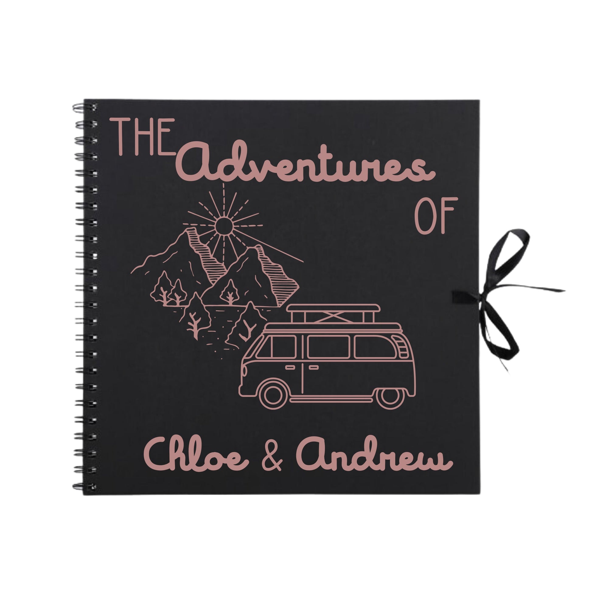 Personalised Travel Scrapbook | Custom Campervan Adventure Photo Album | Couples Memory Book Gift | 30.5 x 30.5cm | 12 x 12 Inch|