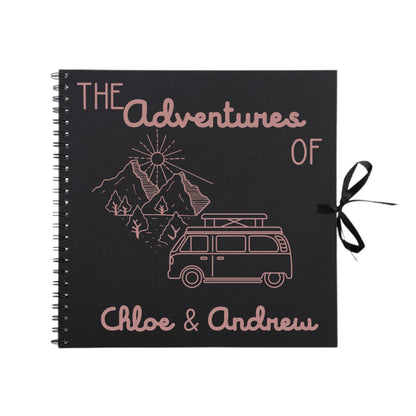Personalised Travel Scrapbook | Custom Campervan Adventure Photo Album | Couples Memory Book Gift | 30.5 x 30.5cm | 12 x 12 Inch|