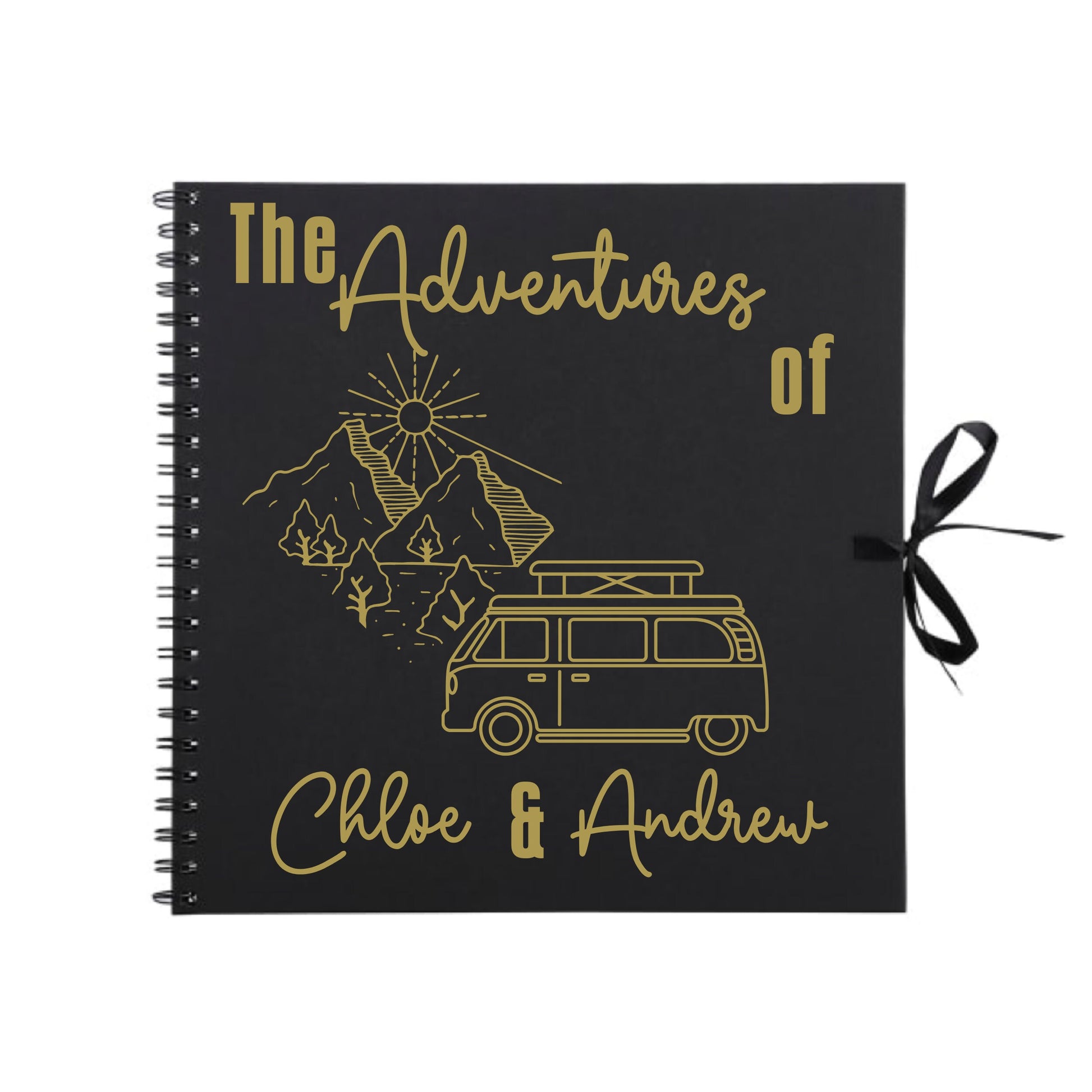 Personalised Travel Scrapbook | Custom Campervan Adventure Photo Album | Couples Memory Book Gift | 30.5 x 30.5cm | 12 x 12 Inch|