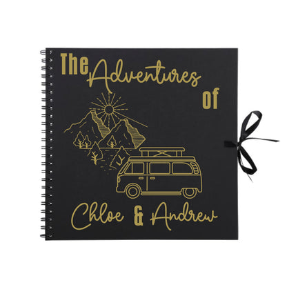 Personalised Travel Scrapbook | Custom Campervan Adventure Photo Album | Couples Memory Book Gift | 30.5 x 30.5cm | 12 x 12 Inch|