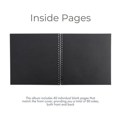 Personalised Travel Scrapbook | Custom Plane Adventure Journal | Holiday Photo Album Gift for Couples | 30.5 x 30.5cm | 12 x 12 Inch |