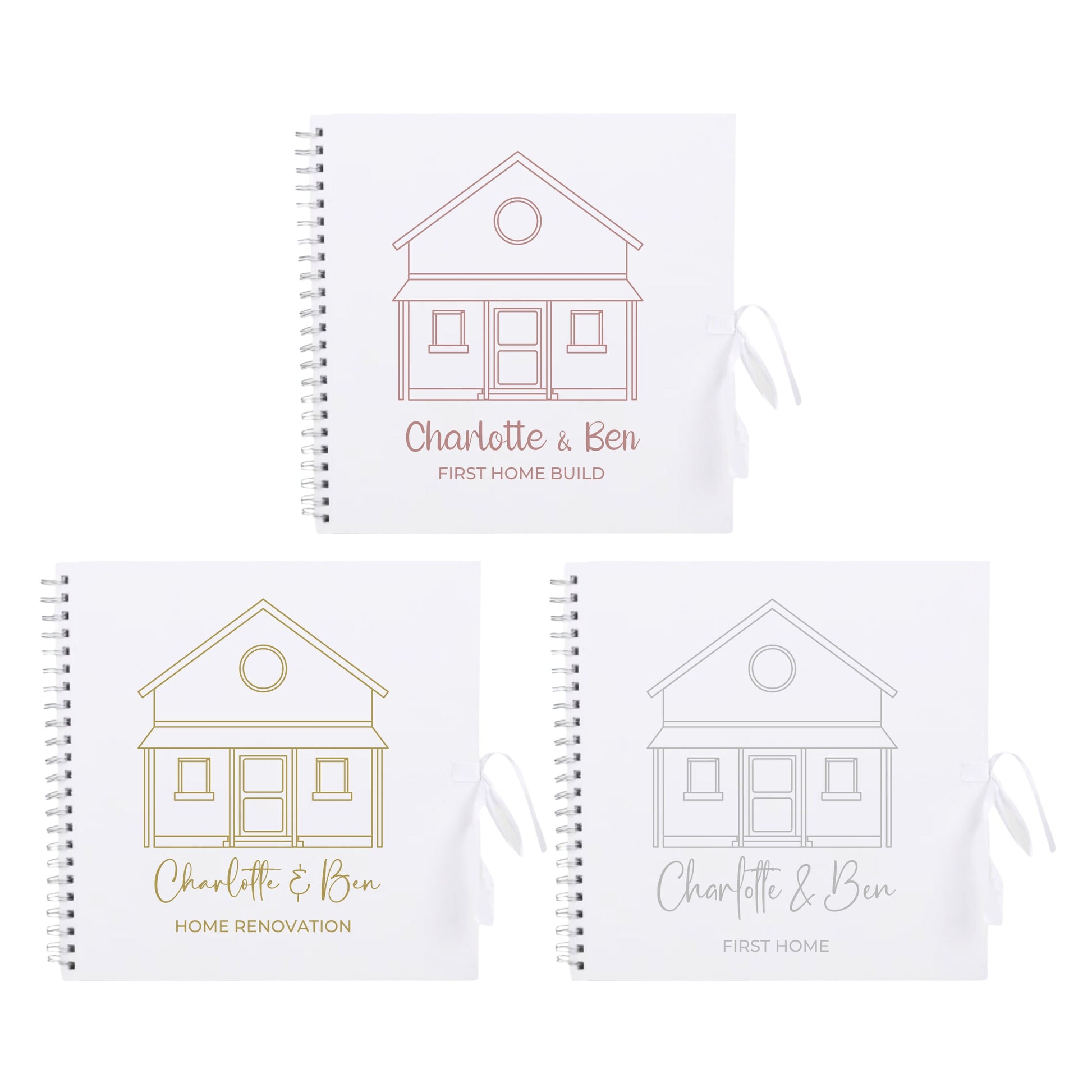 Personalised New Home Scrapbook | Custom House Renovation Journal | First Home Memory Keepsake Book | 30.5 x 30.5cm | 12 x 12 Inch