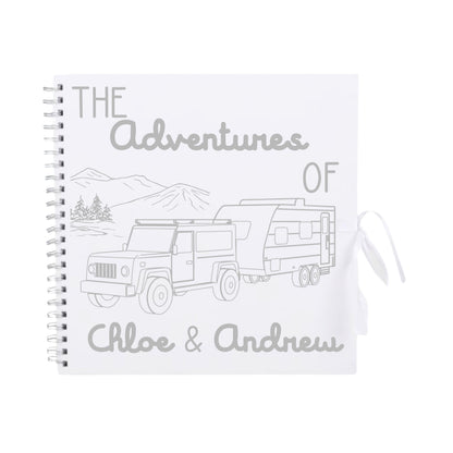 Personalised Caravan Travel Scrapbook | Custom Adventure Journal | Couples Road Trip Photo Album | 30.5 x 30.5cm | 12 x 12 Inch |