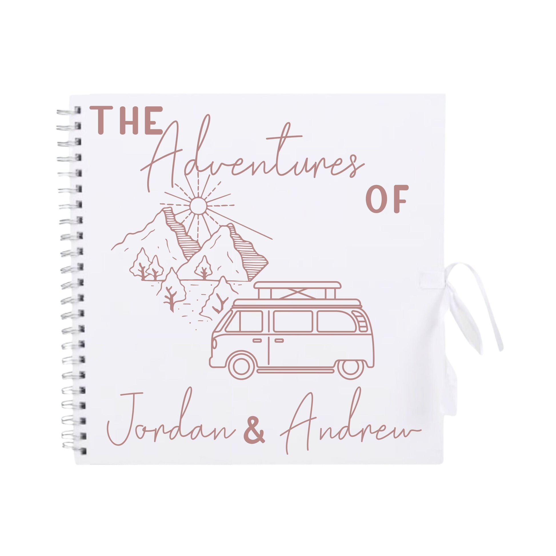 Personalised Travel Scrapbook | Custom Campervan Adventure Photo Album | Couples Memory Book Gift | 30.5 x 30.5cm | 12 x 12 Inch|