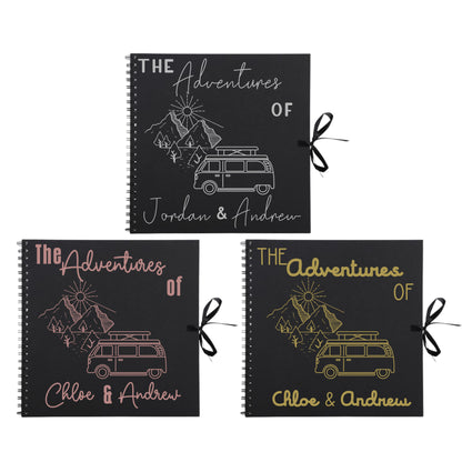 Personalised Travel Scrapbook | Custom Campervan Adventure Photo Album | Couples Memory Book Gift | 30.5 x 30.5cm | 12 x 12 Inch|