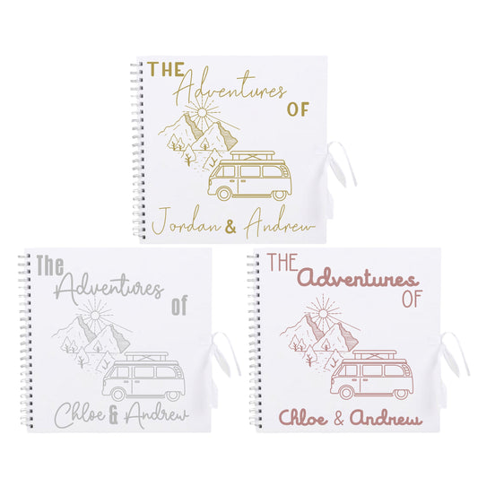 Personalised Travel Scrapbook | Custom Campervan Adventure Photo Album | Couples Memory Book Gift | 30.5 x 30.5cm | 12 x 12 Inch|
