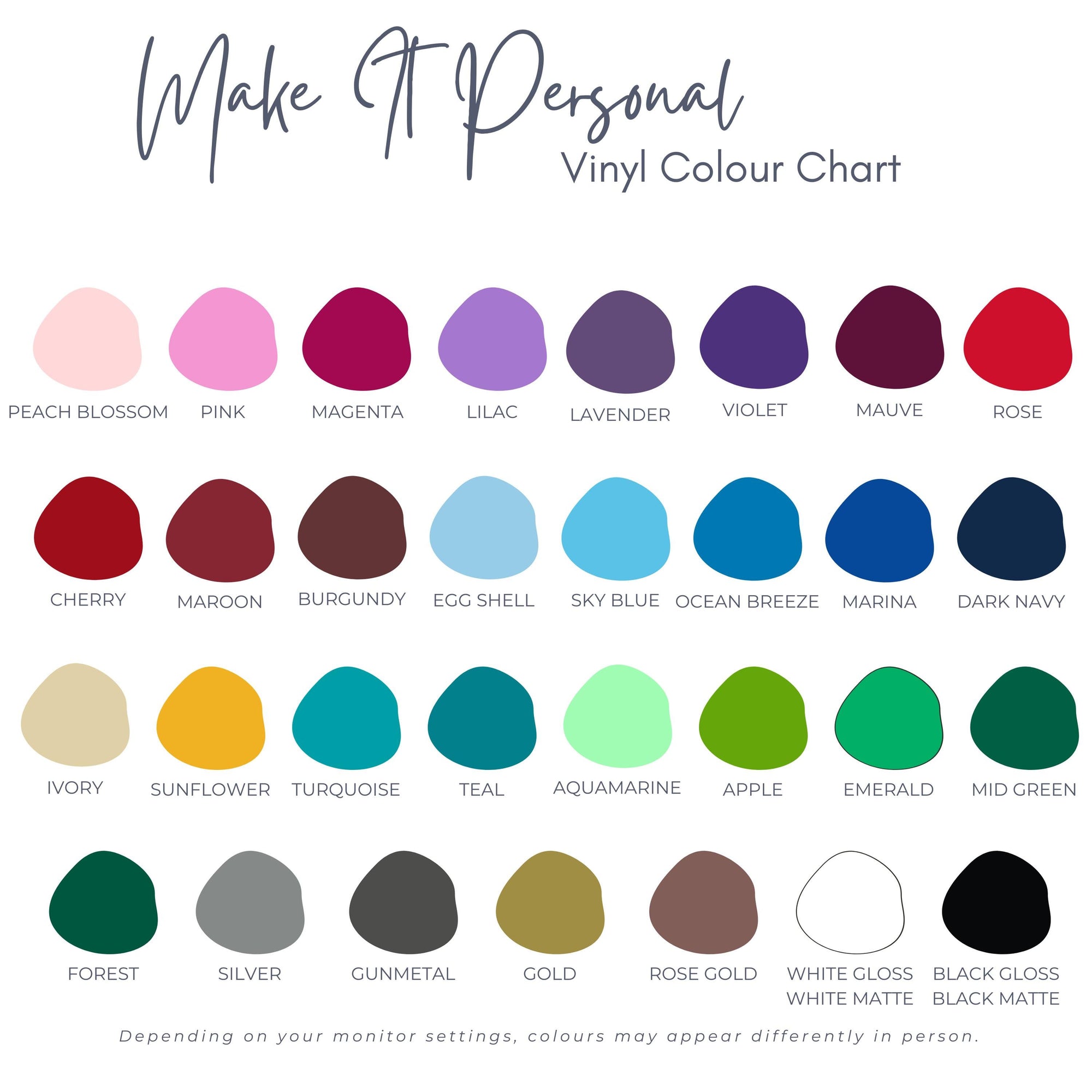 Colour Swatch infographic