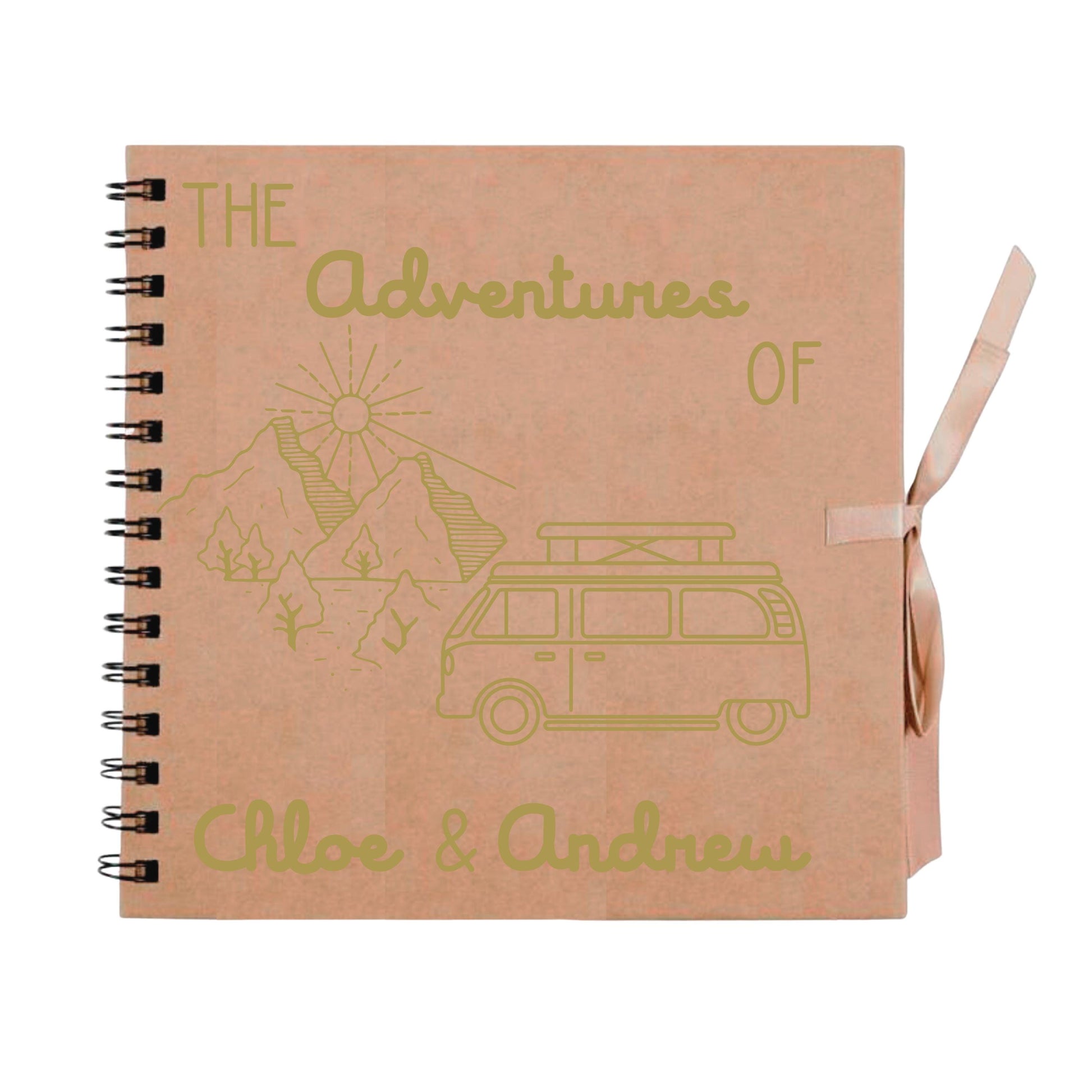 Personalised Travel Scrapbook | Custom Campervan Adventure Photo Album | Couples Memory Book Gift | 20.3 x 20.3cm | 8 x 8 Inch