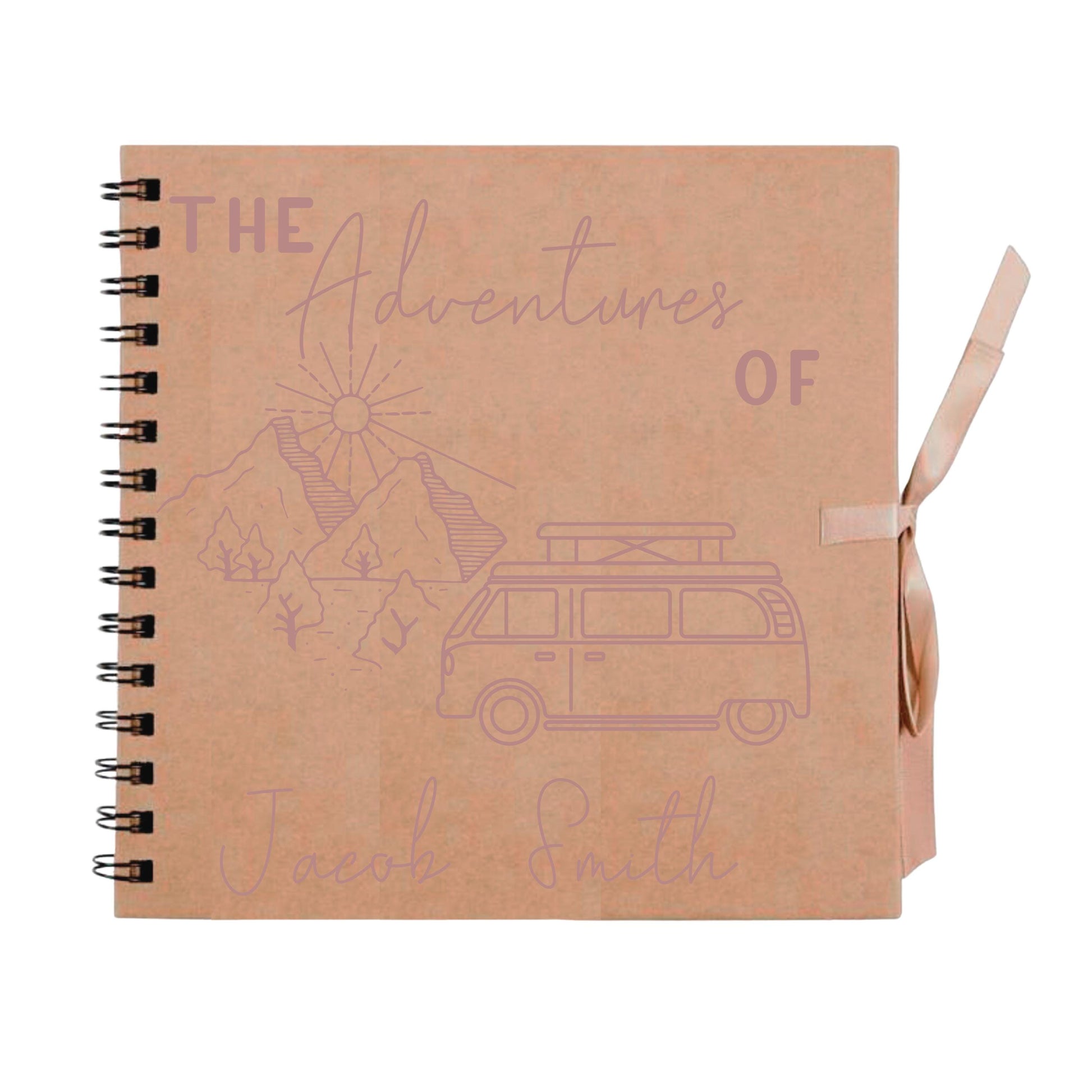Personalised Travel Scrapbook | Custom Campervan Adventure Photo Album | Couples Memory Book Gift | 20.3 x 20.3cm | 8 x 8 Inch