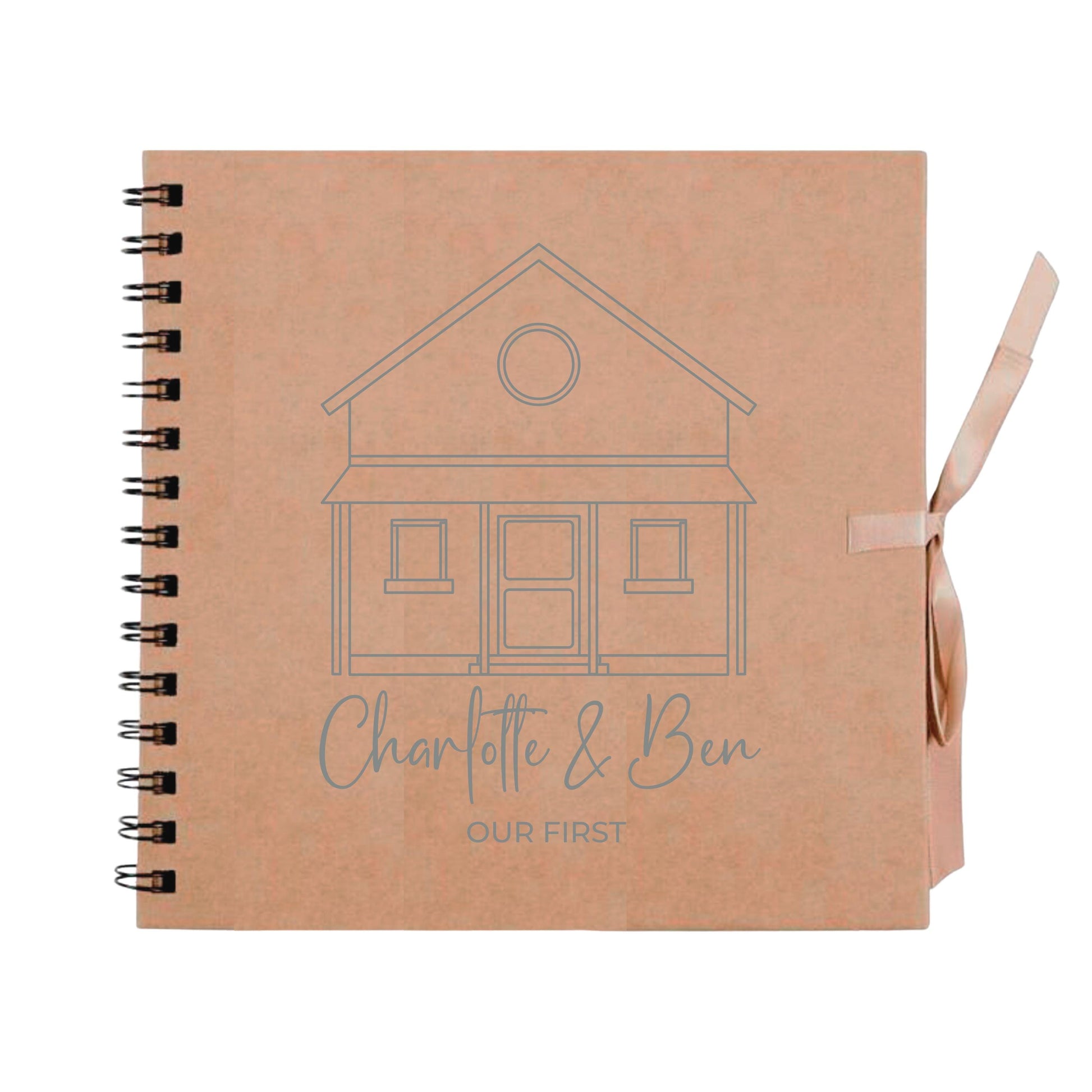 Personalised New Home Scrapbook | Custom House Renovation Journal | First Home Memory Keepsake Book | 20.3 x 20.3cm | 8 x 8 Inch