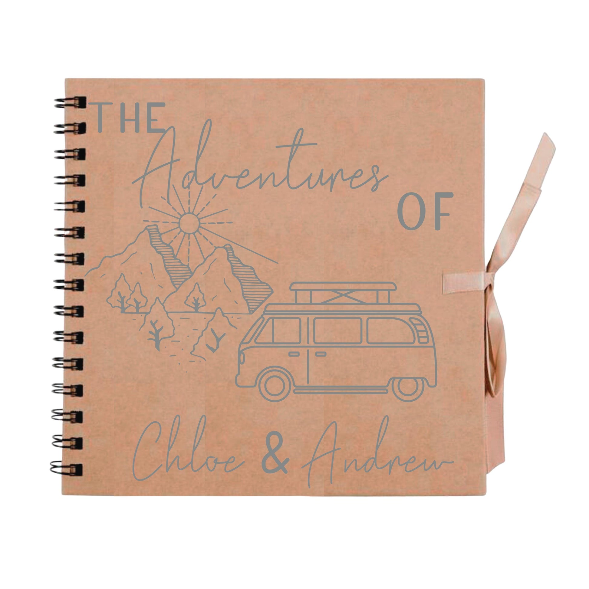 Personalised Travel Scrapbook | Custom Campervan Adventure Photo Album | Couples Memory Book Gift | 20.3 x 20.3cm | 8 x 8 Inch