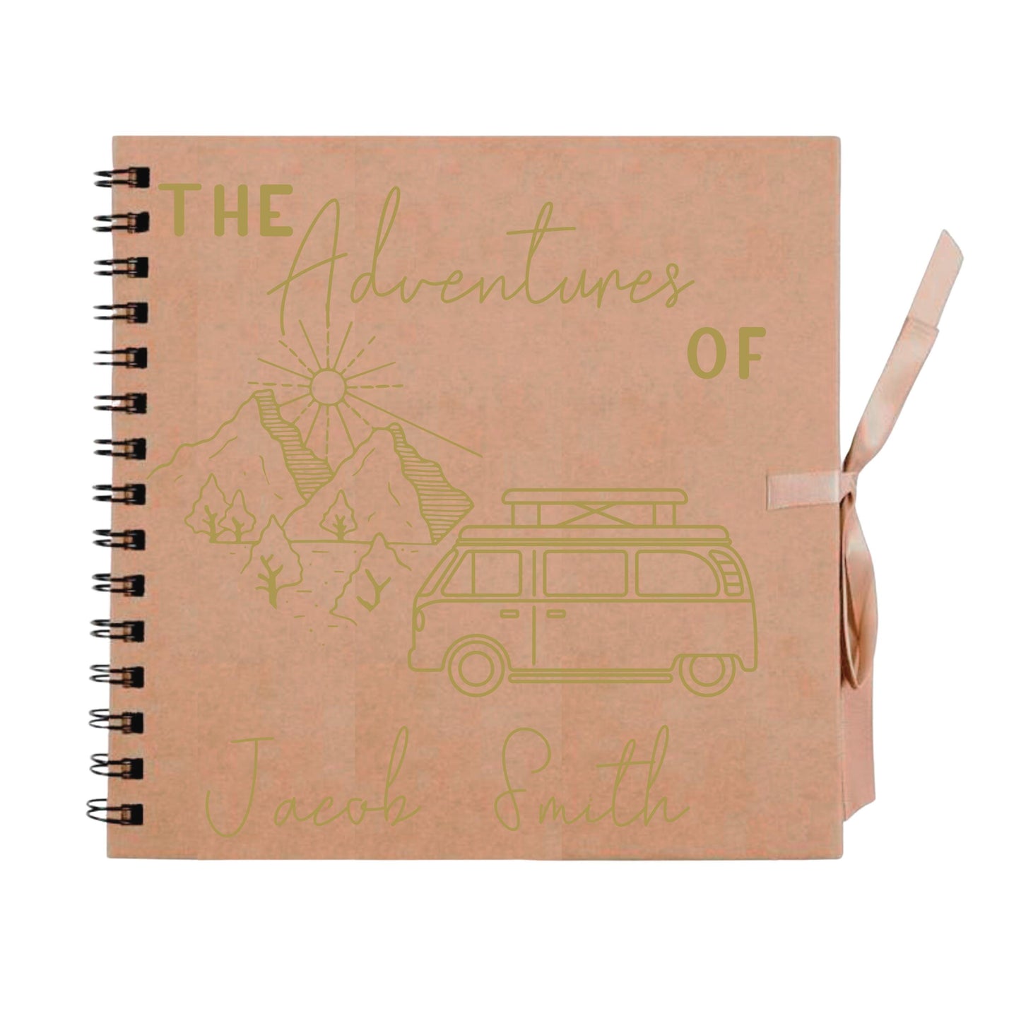 Personalised Travel Scrapbook | Custom Campervan Adventure Photo Album | Couples Memory Book Gift | 20.3 x 20.3cm | 8 x 8 Inch