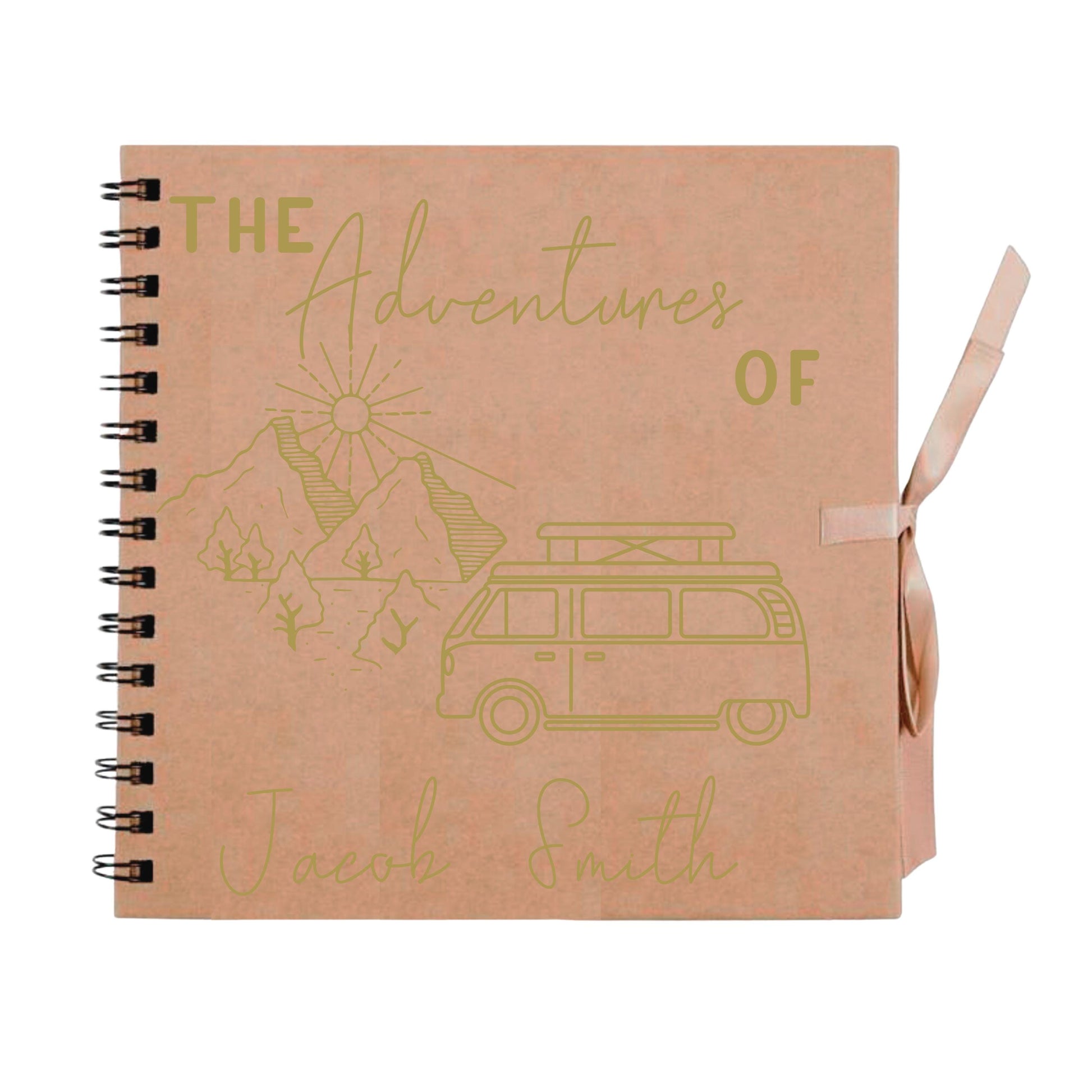 Personalised Travel Scrapbook | Custom Campervan Adventure Photo Album | Couples Memory Book Gift | 20.3 x 20.3cm | 8 x 8 Inch