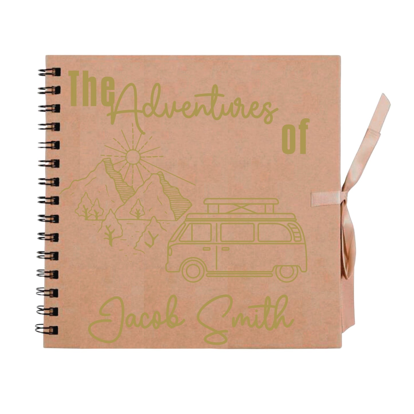 Personalised Travel Scrapbook | Custom Campervan Adventure Photo Album | Couples Memory Book Gift | 20.3 x 20.3cm | 8 x 8 Inch
