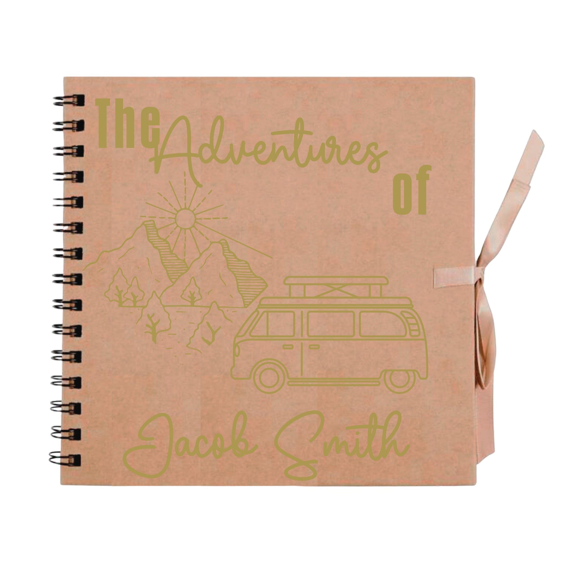 Personalised Travel Scrapbook | Custom Campervan Adventure Photo Album | Couples Memory Book Gift | 20.3 x 20.3cm | 8 x 8 Inch