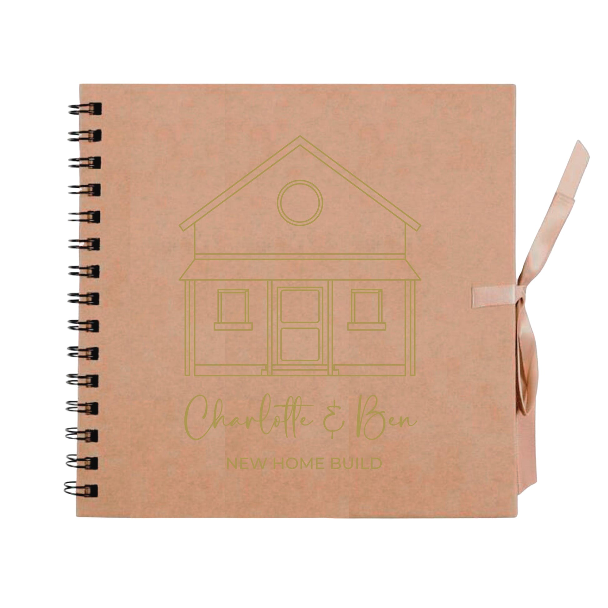 Personalised New Home Scrapbook | Custom House Renovation Journal | First Home Memory Keepsake Book | 20.3 x 20.3cm | 8 x 8 Inch
