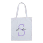 Traditional Style Personalised Initial Tote Bag | Classic Layered Design