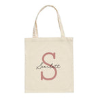 Traditional Style Personalised Initial Tote Bag | Classic Layered Design