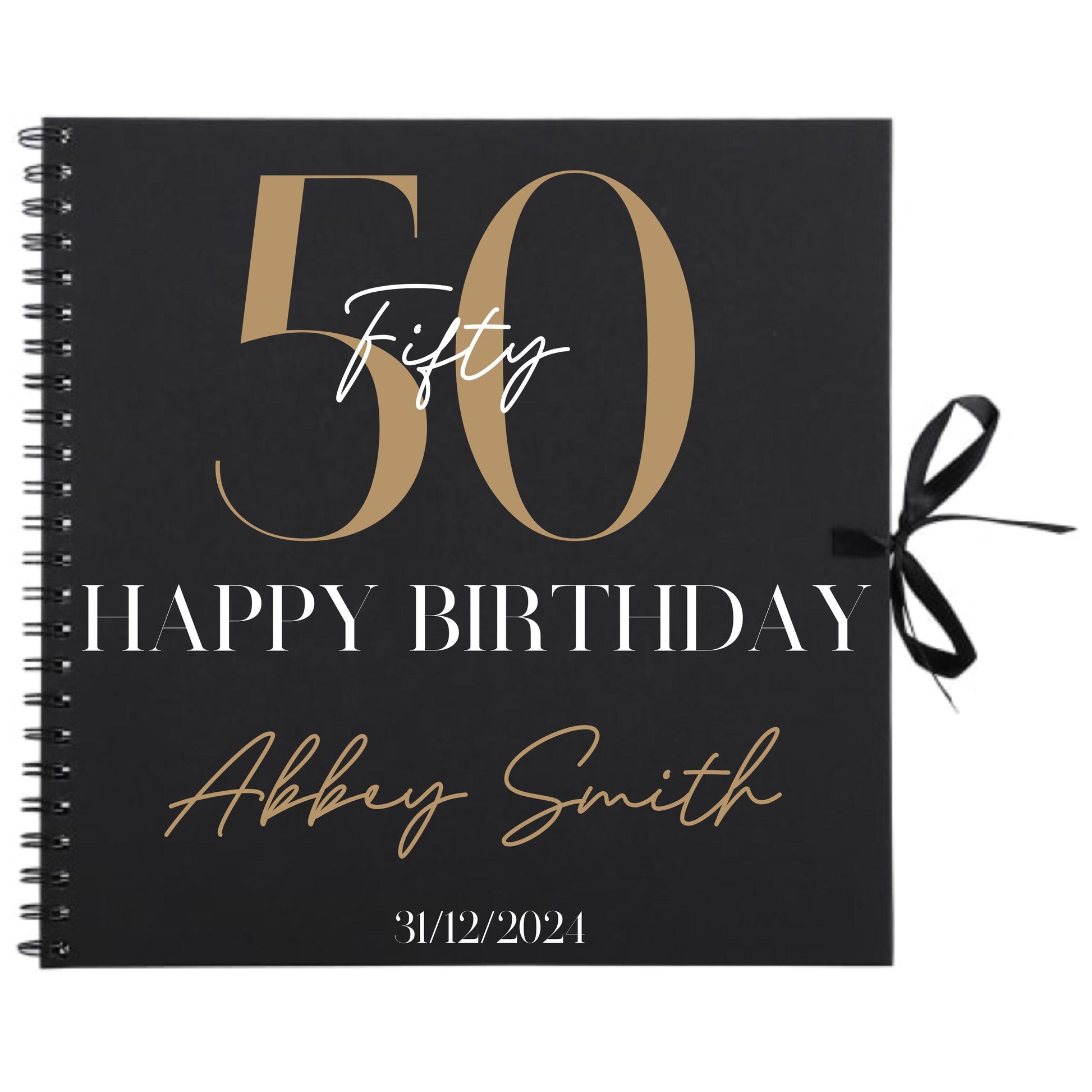 Personalised Birthday Scrapbook | Milestone Guestbook | 18th 21st 30th Birthday Memory Album | Custom Birthday Journal | 30.5 x 30.5cm