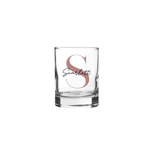 Personalised Name and Large Initial/Birthday Milestone Shot Glass | Personalised Name and Age Wine Shot Glass | 18th 21st 30th 40th 50th