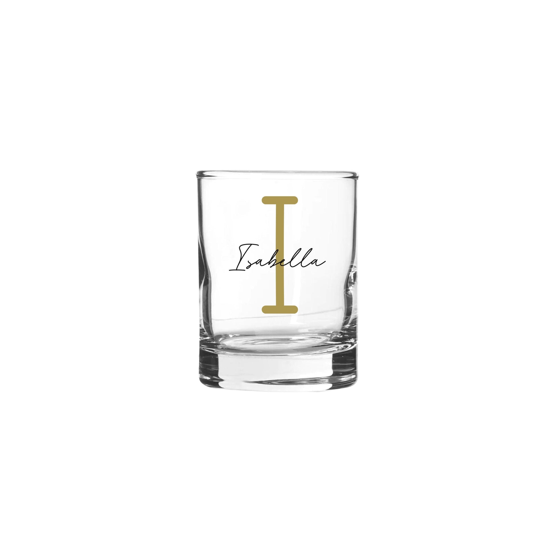 Personalised Name and Large Initial/Birthday Milestone Shot Glass | Personalised Name and Age Wine Shot Glass | 18th 21st 30th 40th 50th