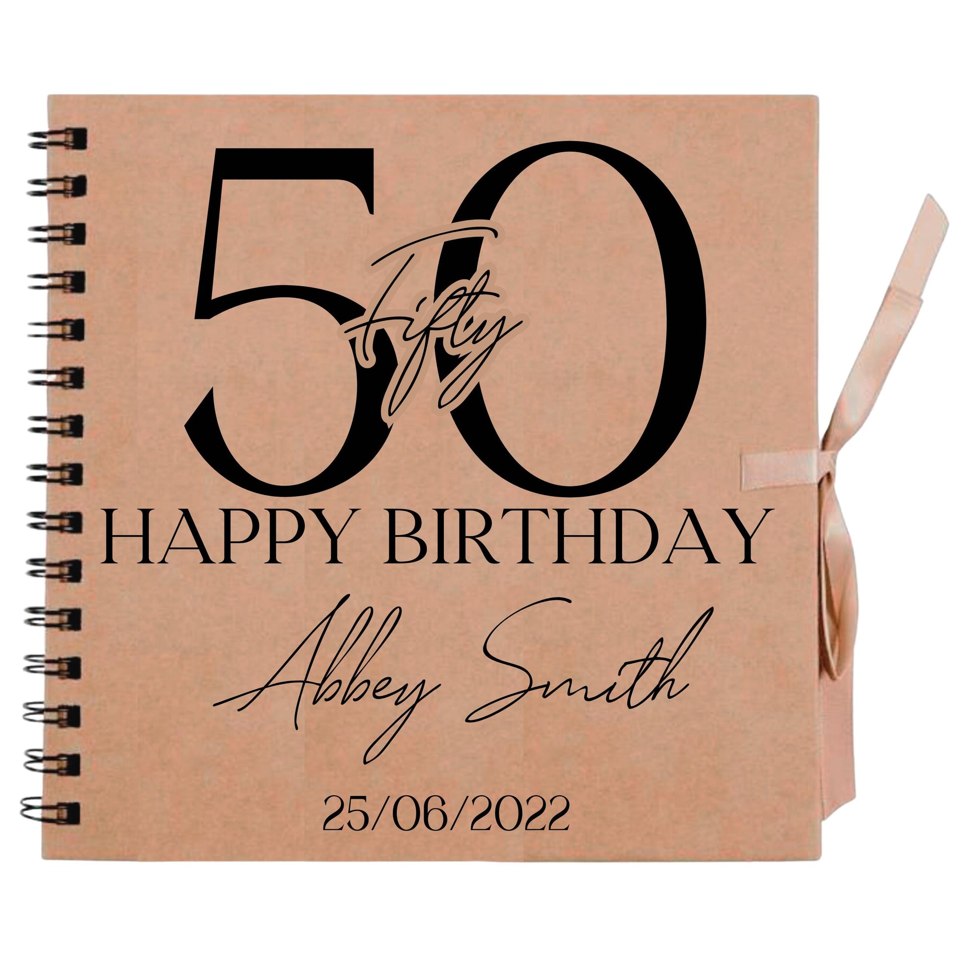 Personalised Birthday Scrapbook | Milestone Guestbook | 18th 21st 30th Birthday Memory Album | Custom Birthday Journal | 20.3 x 20.3cm