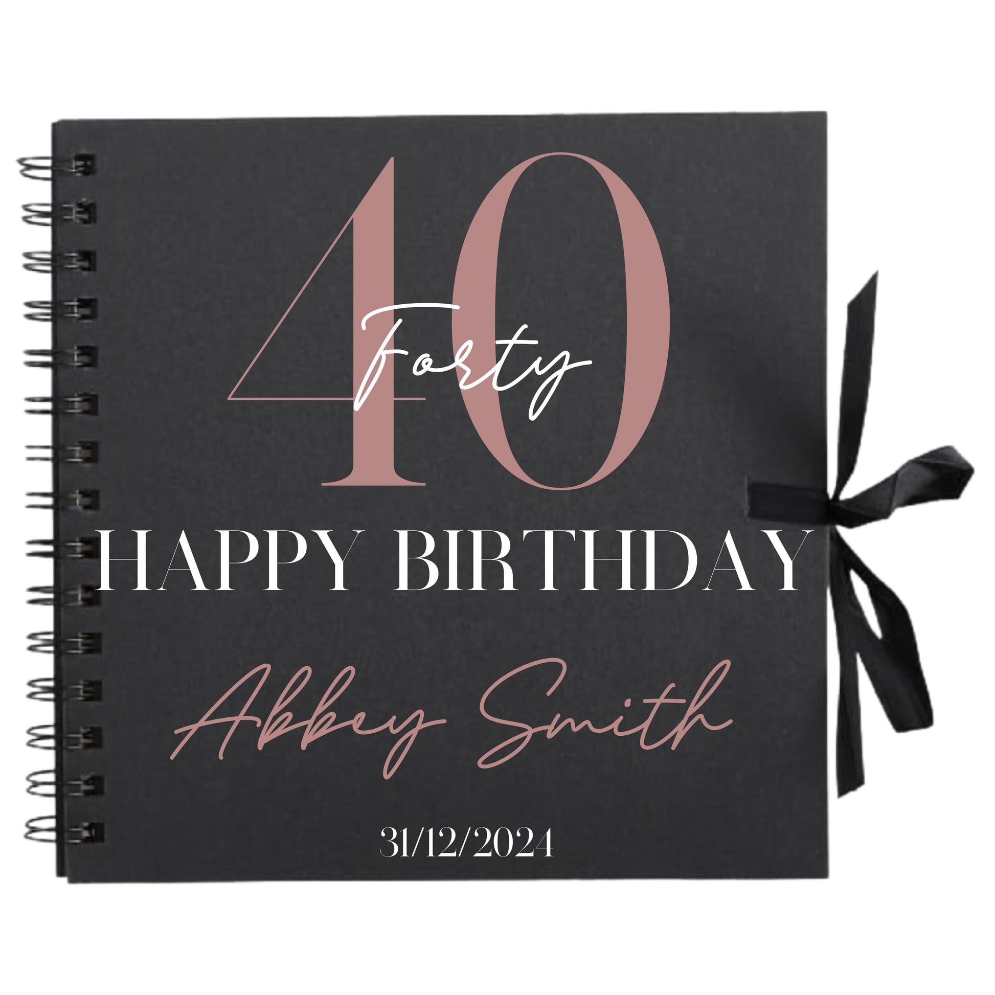 Personalised Birthday Scrapbook | Milestone Guestbook | 18th 21st 30th Birthday Memory Album | Custom Birthday Journal | 20.3 x 20.3cm